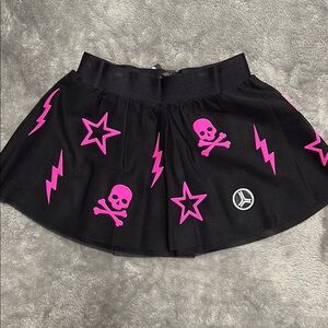 Ultracor Black and Pink Graphic Skirt